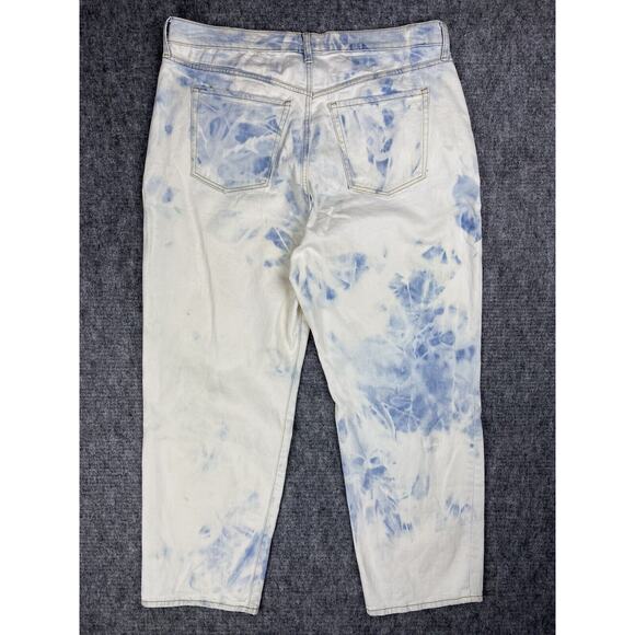 Old Navy 16 Extra High Rise Straight Jeans Loose Relaxed Baggy Retro Y2K Denim - Picture 2 of 12